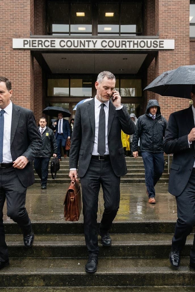 Sebastian Miller outside King County Courthouse